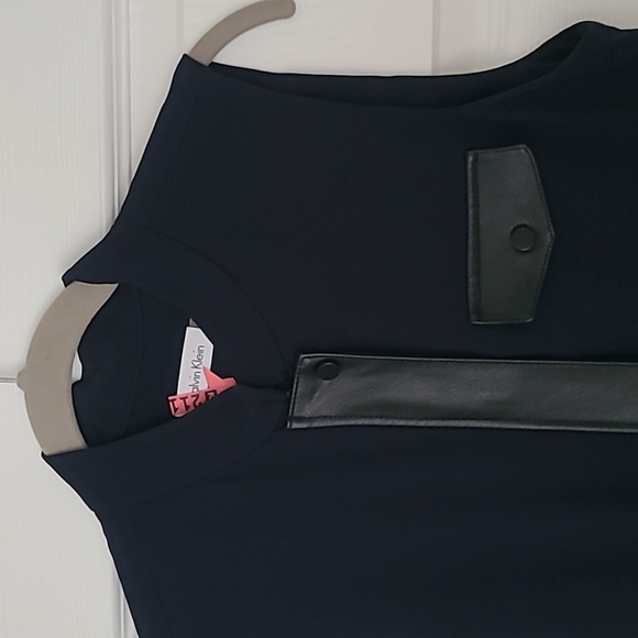 Calvin Klein size 6 navy blue dress - Picture 2 of 10